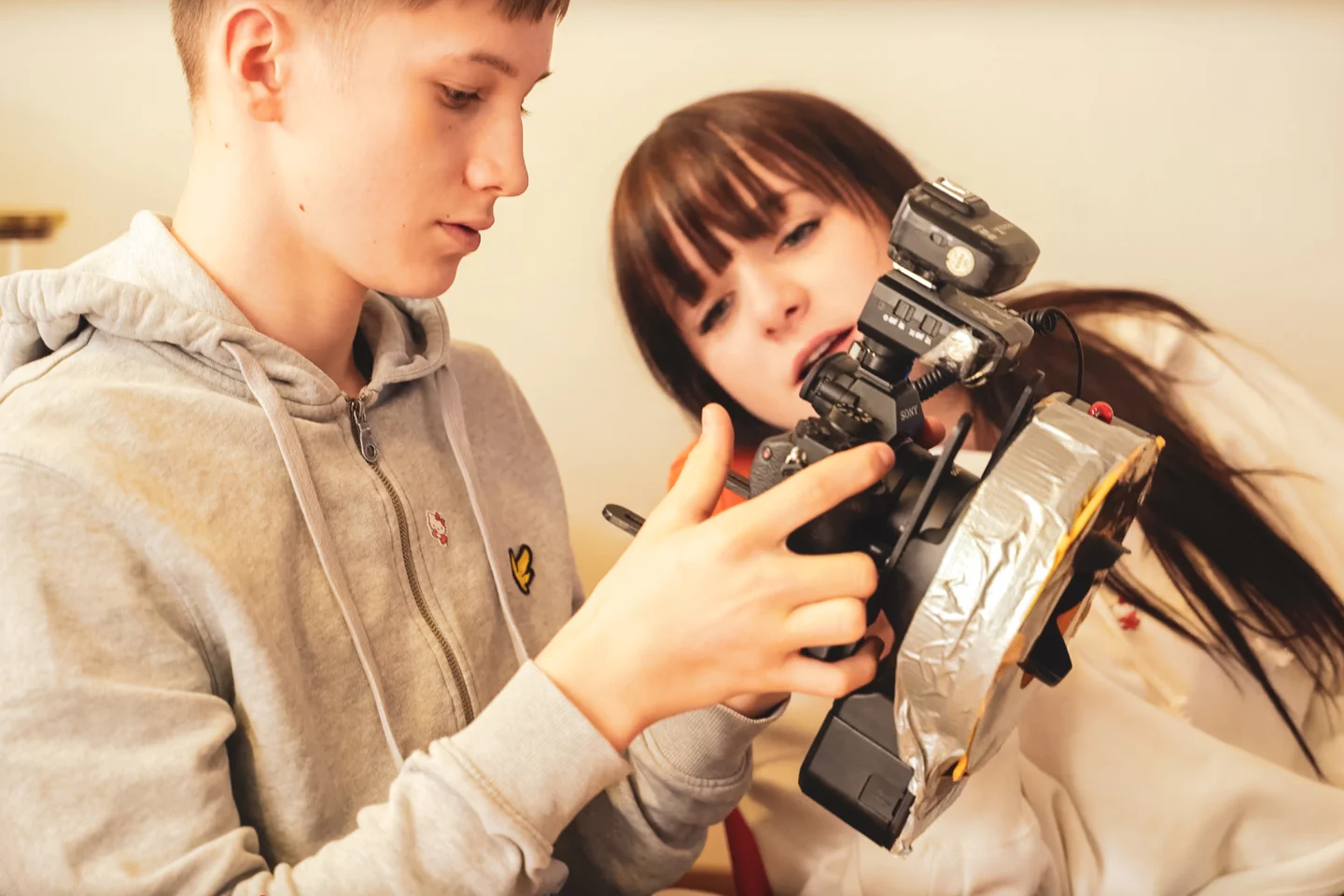 Wspólne poznawanie pracy z kamerą